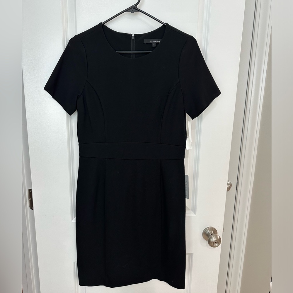 NWT Amanda & Chelsea work shift dress - size 6 - black